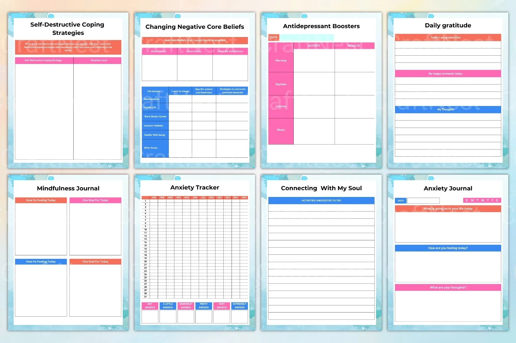 Emotional Balance Workbook for Personal Growth - CraftNest - Digital Crafting and Art