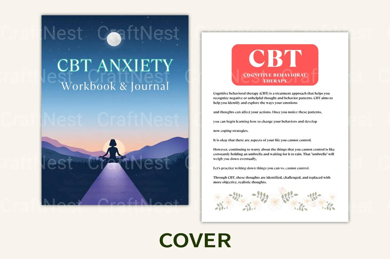 CBT Anxiety Workbook for Effective Stress Management - CraftNest - Digital Crafting and Art