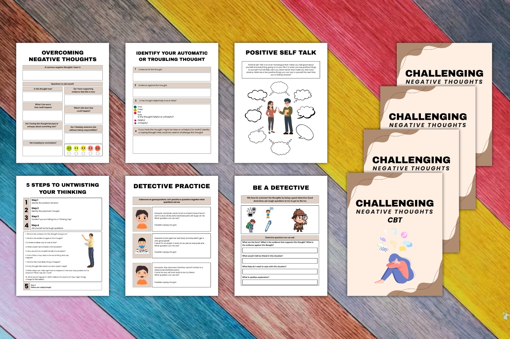 Challenging Negative Thoughts: CBT Planner