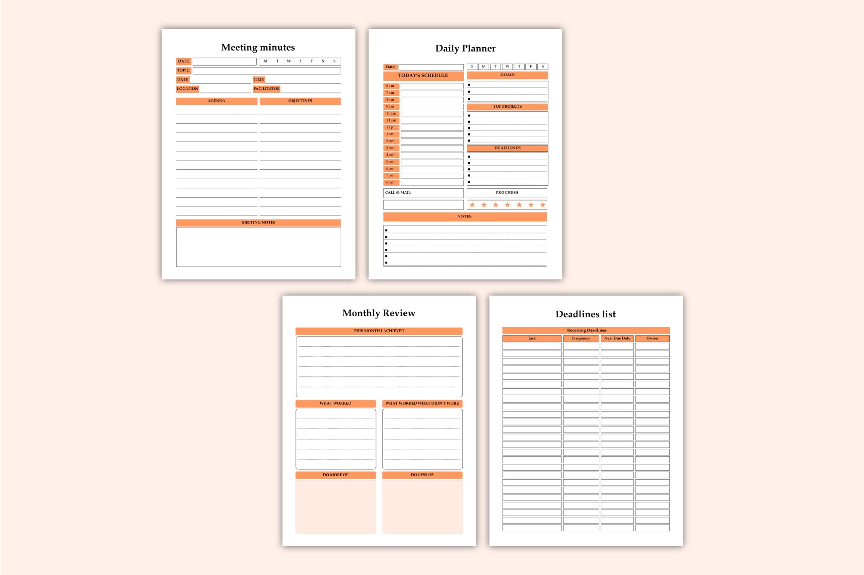 Work Management Planner
