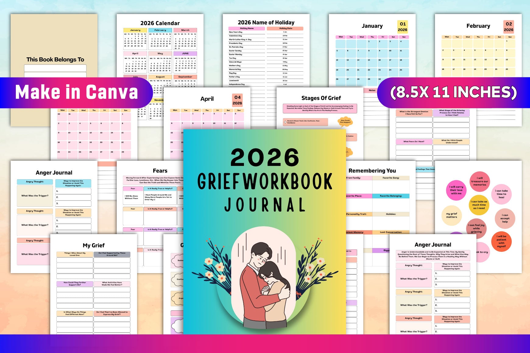 Grief Workbook for Healing and Support