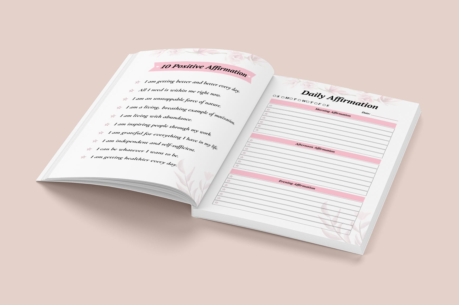 Daily Self Love Affirmation Journal