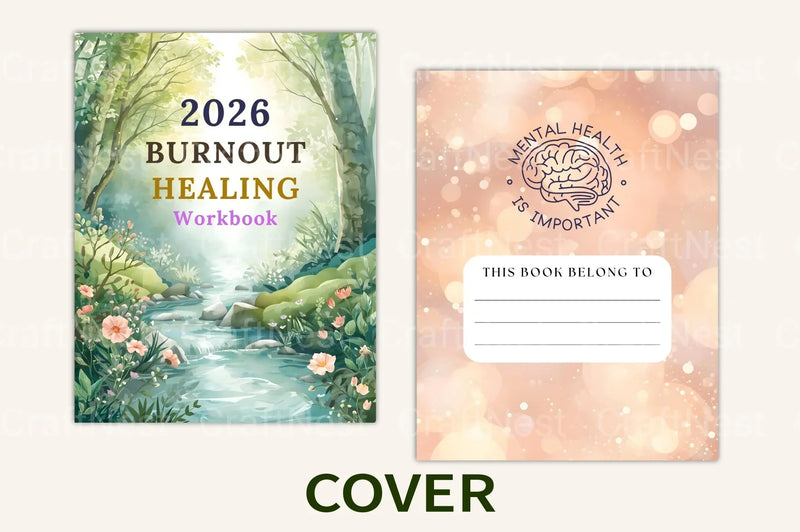 Burnout Healing Workbook for Stress Relief - CraftNest - Digital Crafting and Art