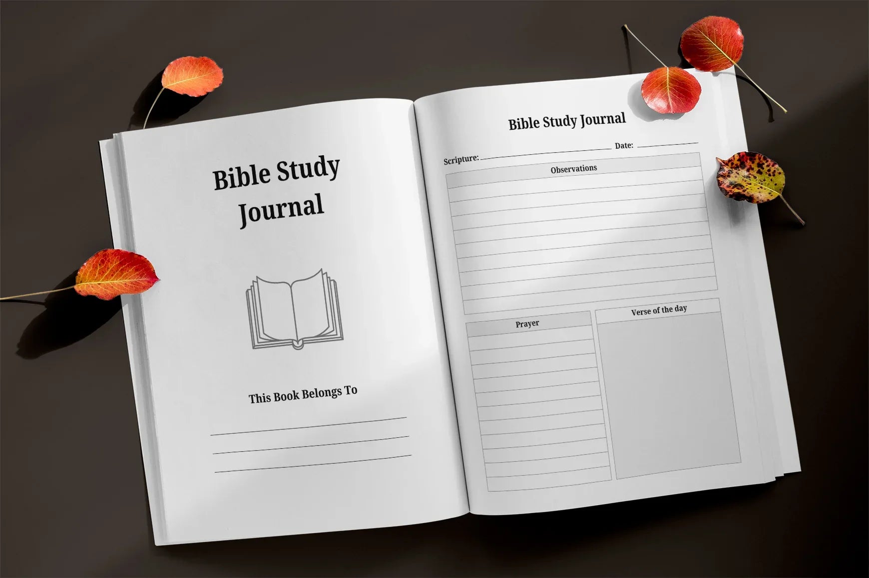 Bible Study Planner Interiors Bundle - CraftNest - Digital Crafting and Art