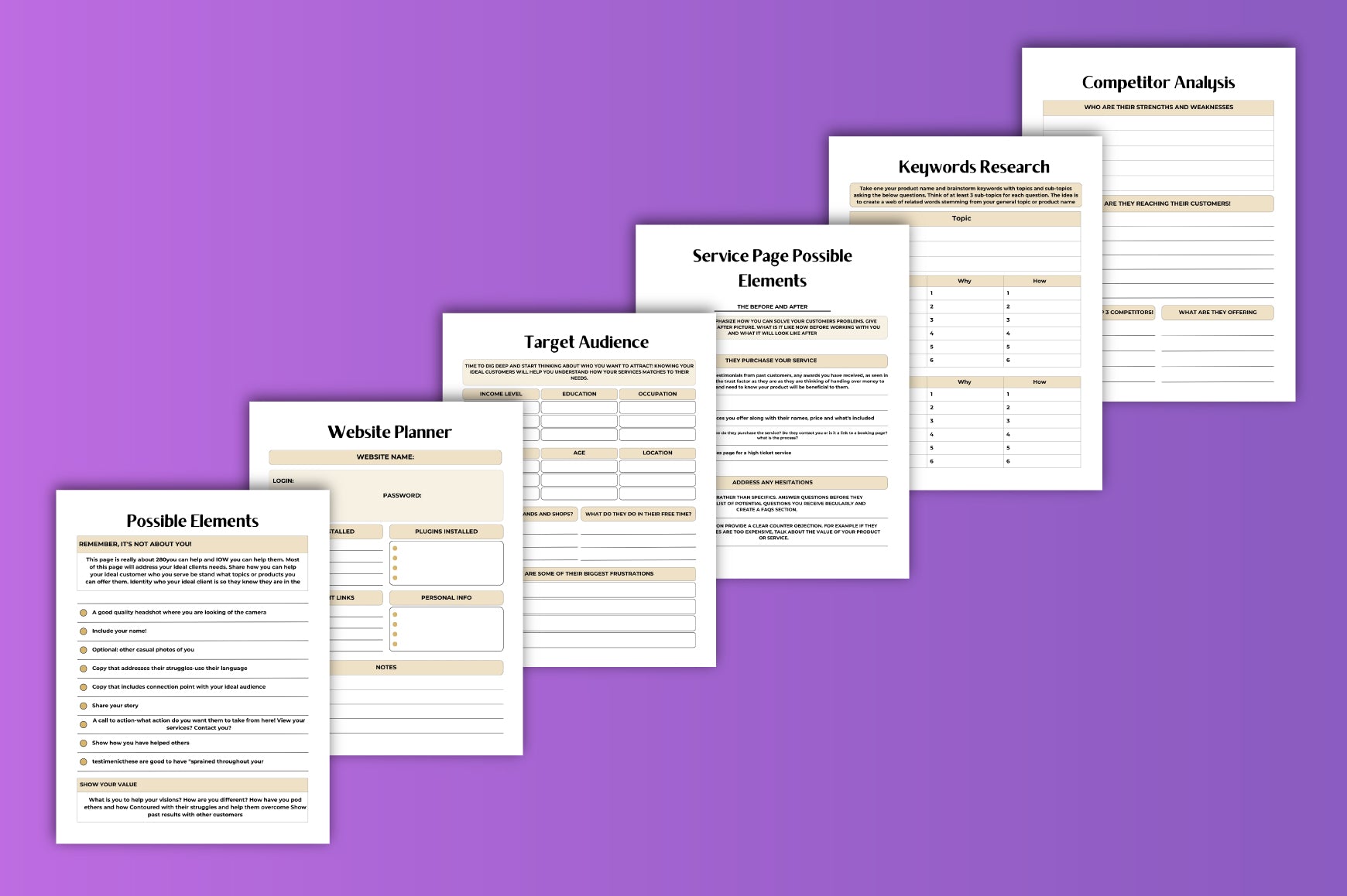 Website Planner Tool