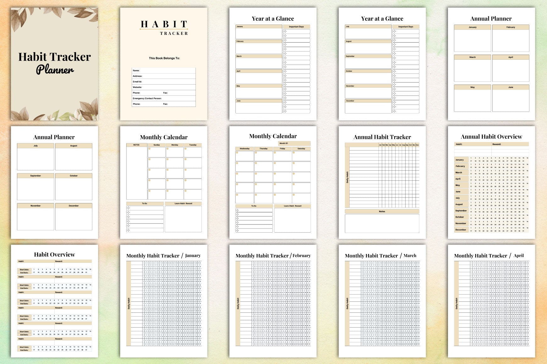 Habit Planner for Effective Goal Tracking