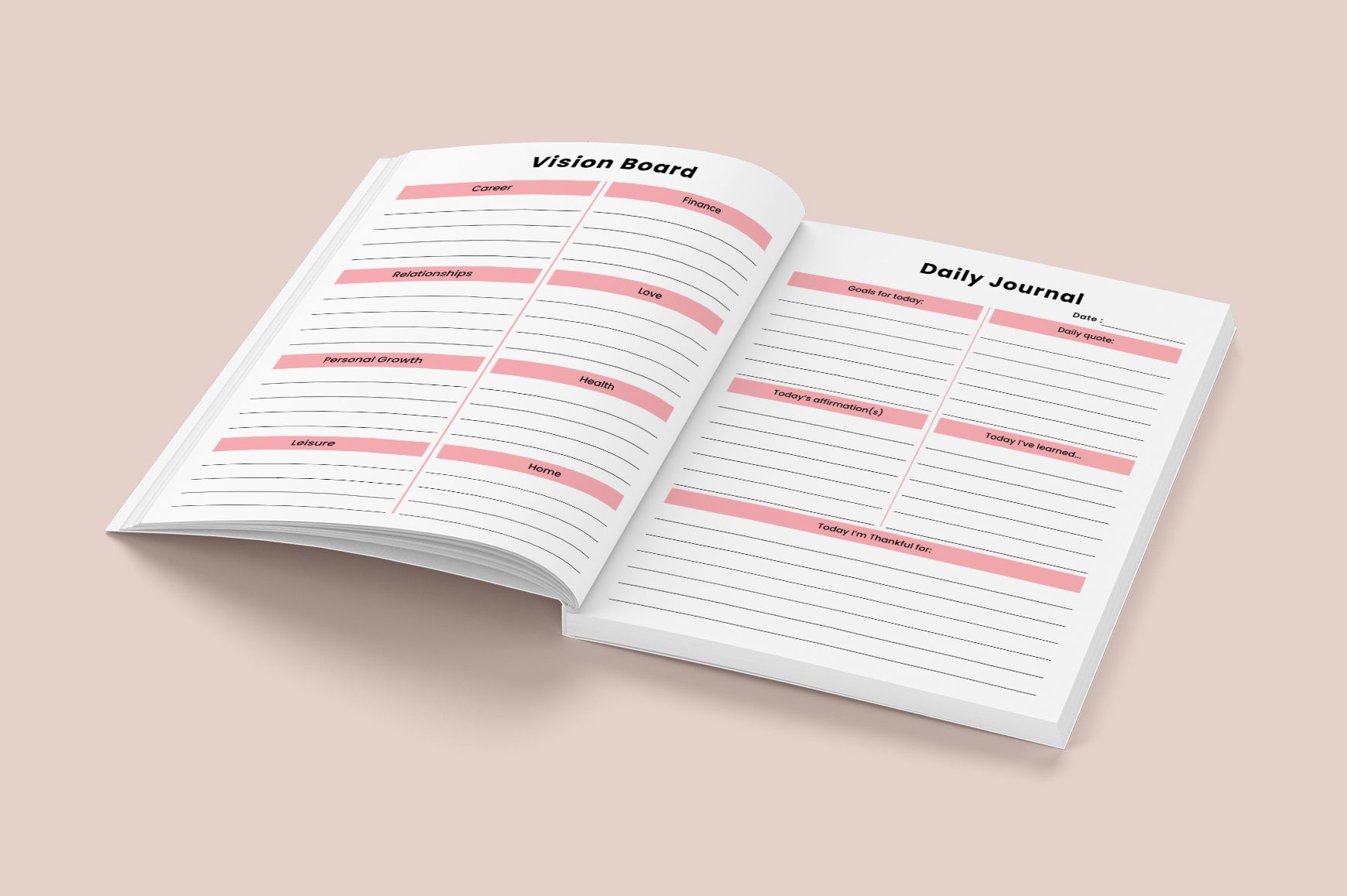Dream Big Vision Goals Workbook