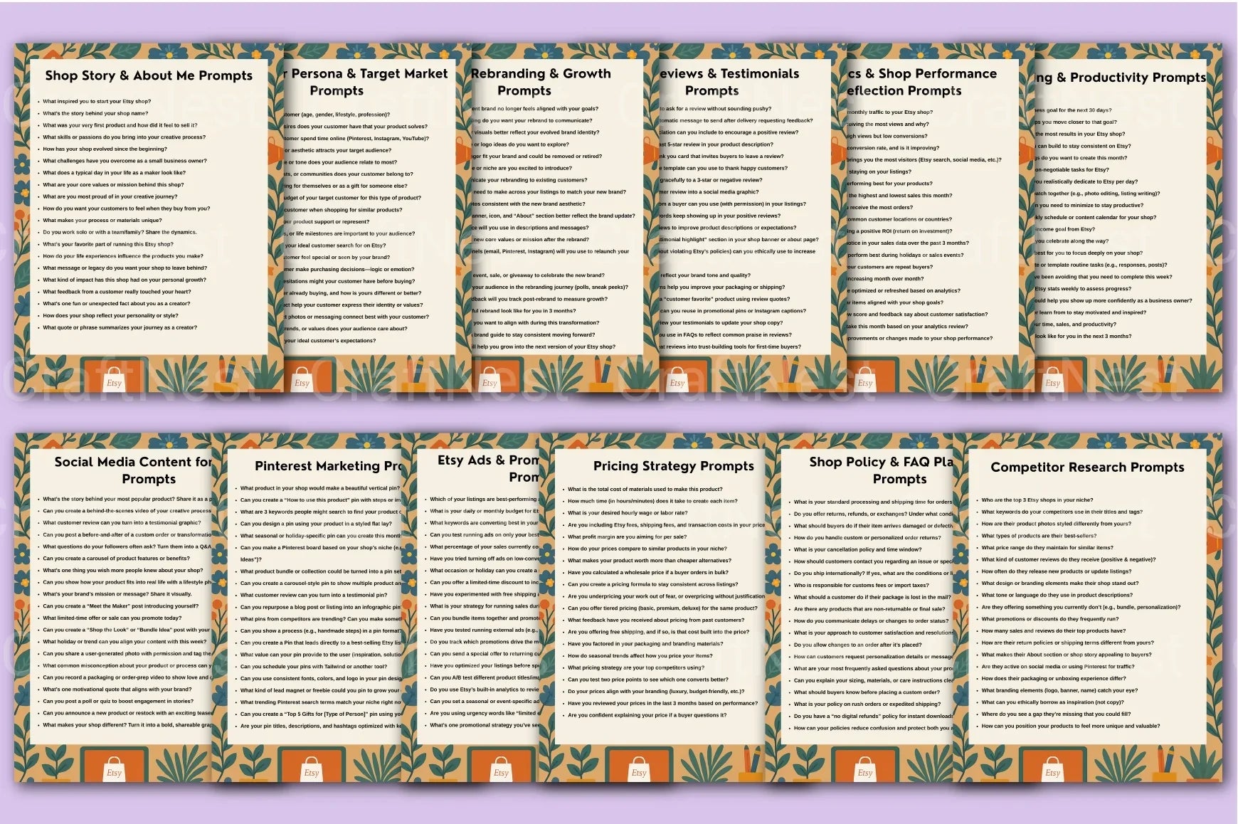 Etsy Seller Prompt Guide for Success - CraftNest - Digital Crafting and Art