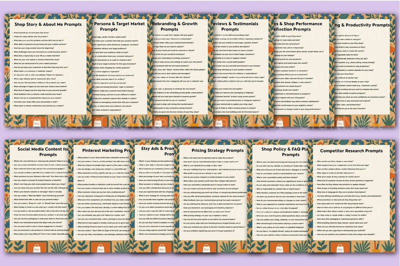 Etsy Seller Prompt Guide for Success - CraftNest - Digital Crafting and Art