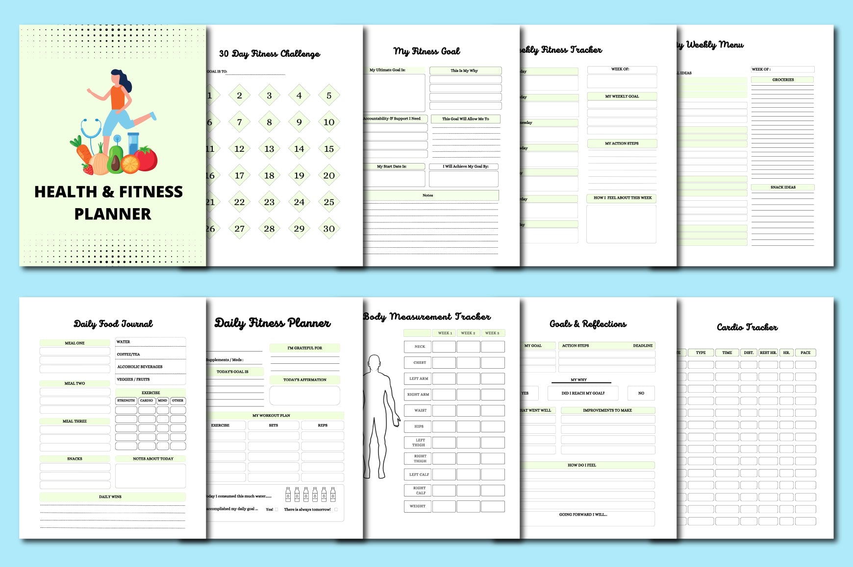 Health and Fitness Planner