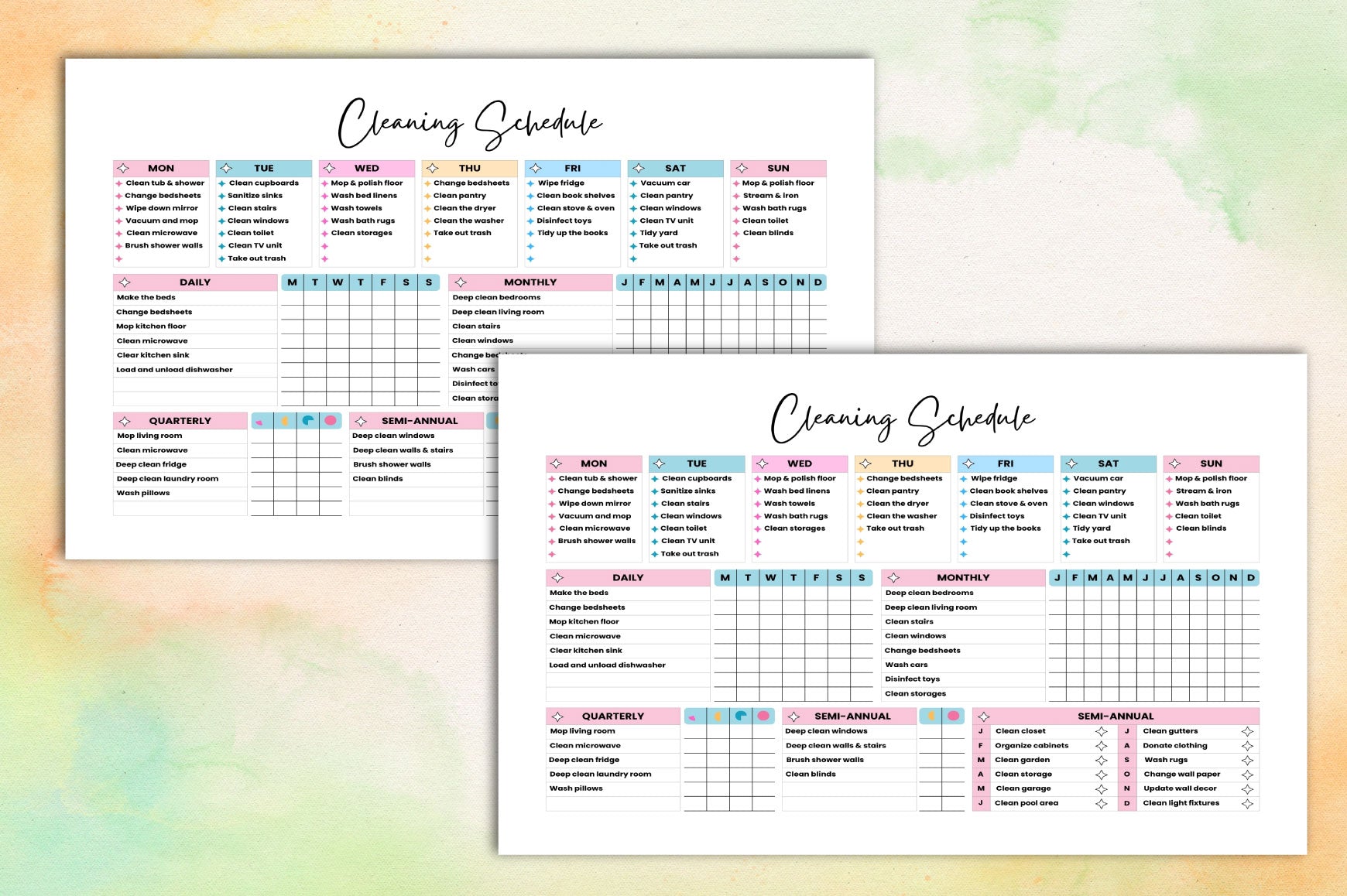 Cleaning Schedule Planner