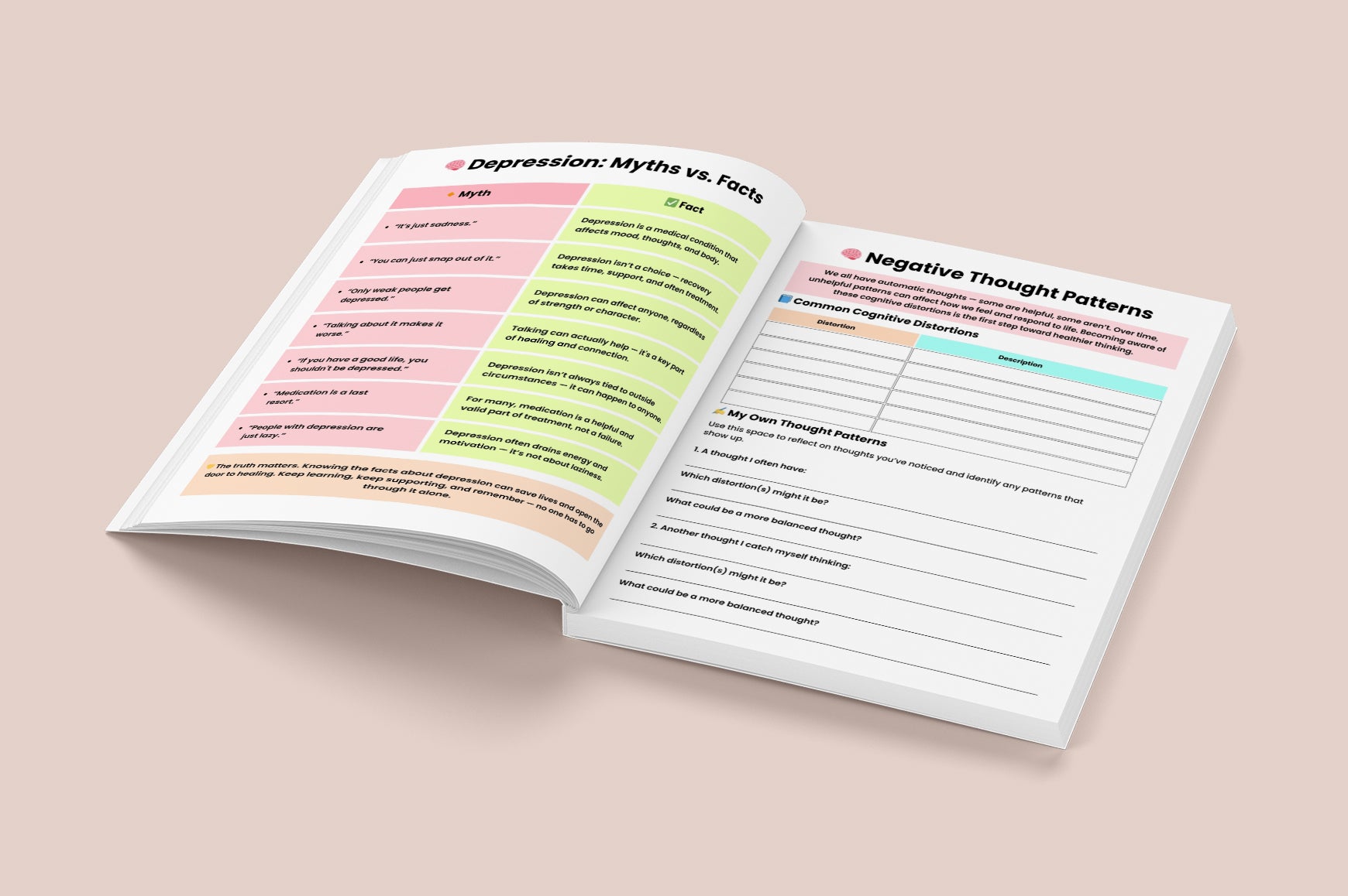 Depression Healing and Recovery Workbook