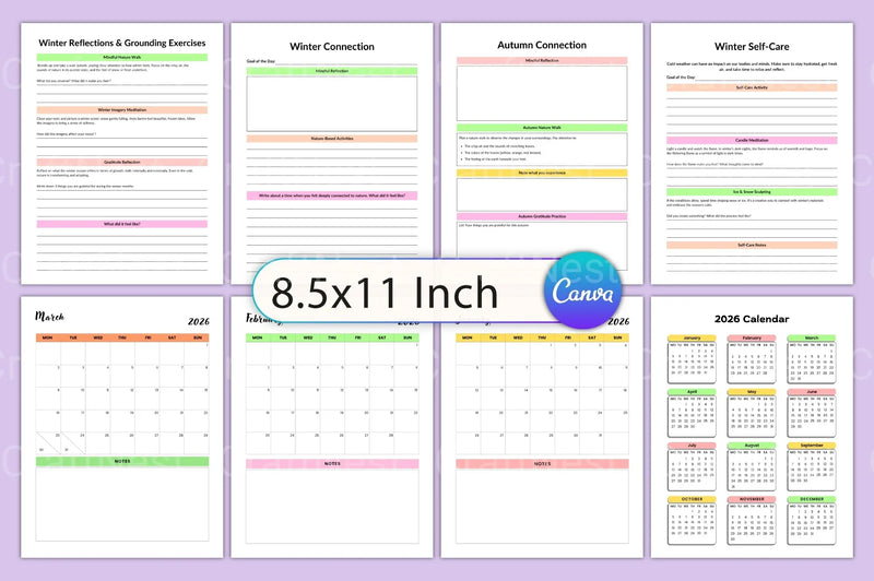 Ecotherapy Planner for Wellness and Nature Connection - CraftNest - Digital Crafting and Art