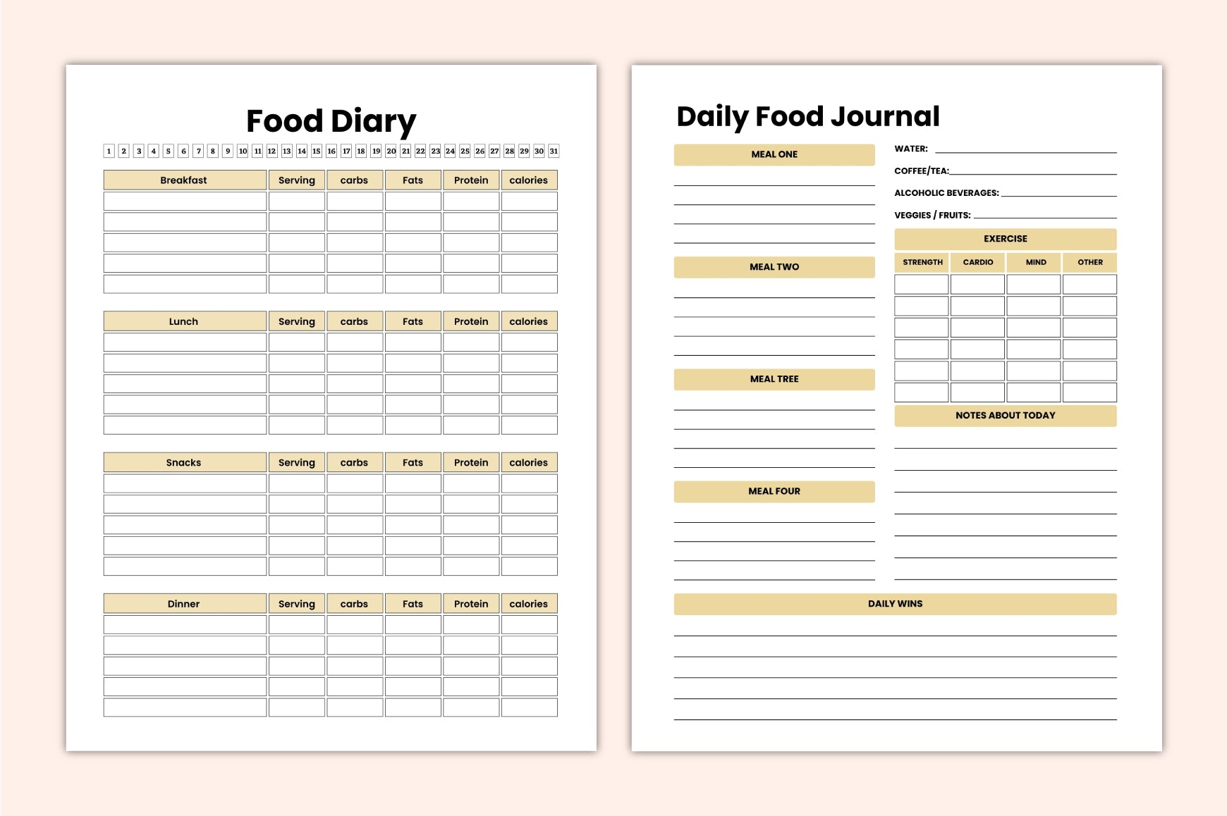 Smart Meal Planning Planner