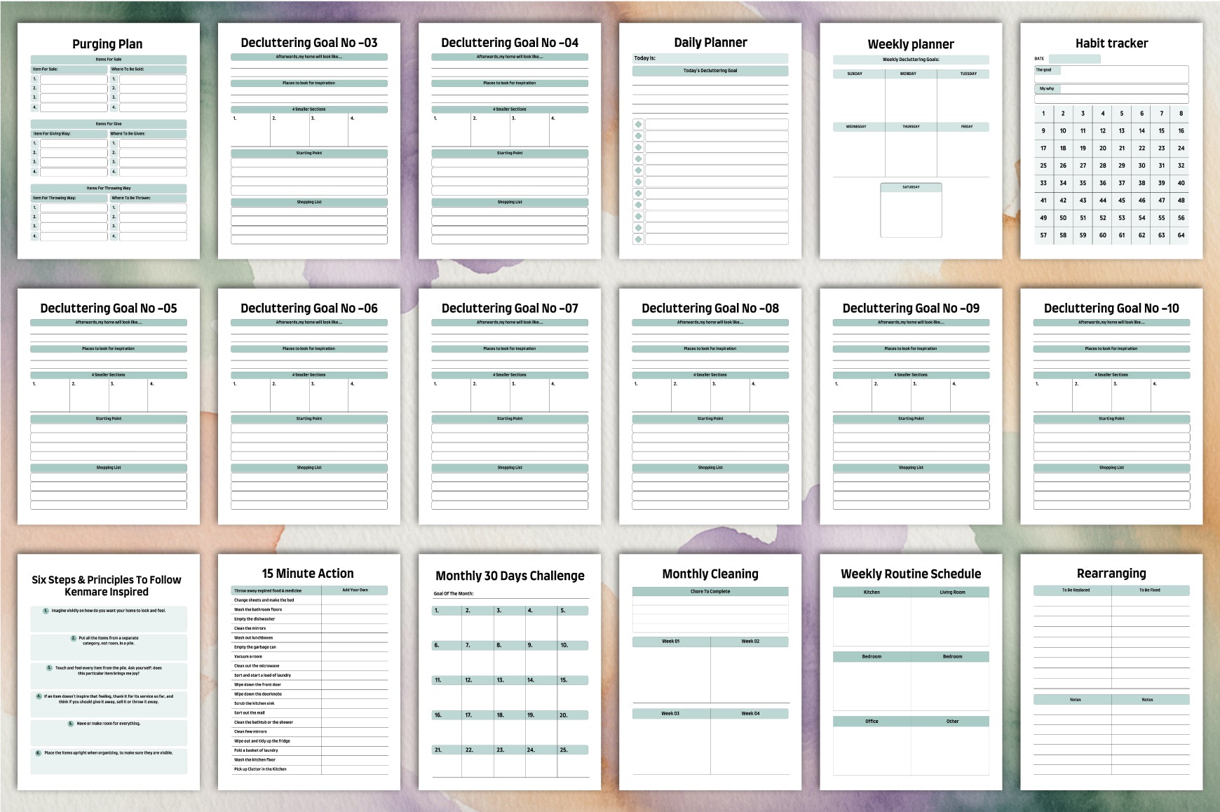 Decluttering Planner Guide