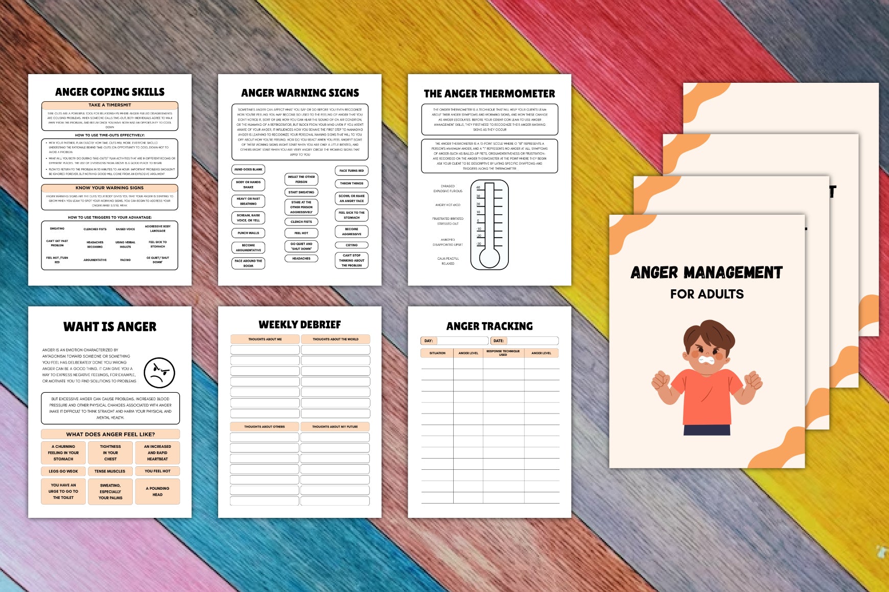 Anger Management Planner for Adults