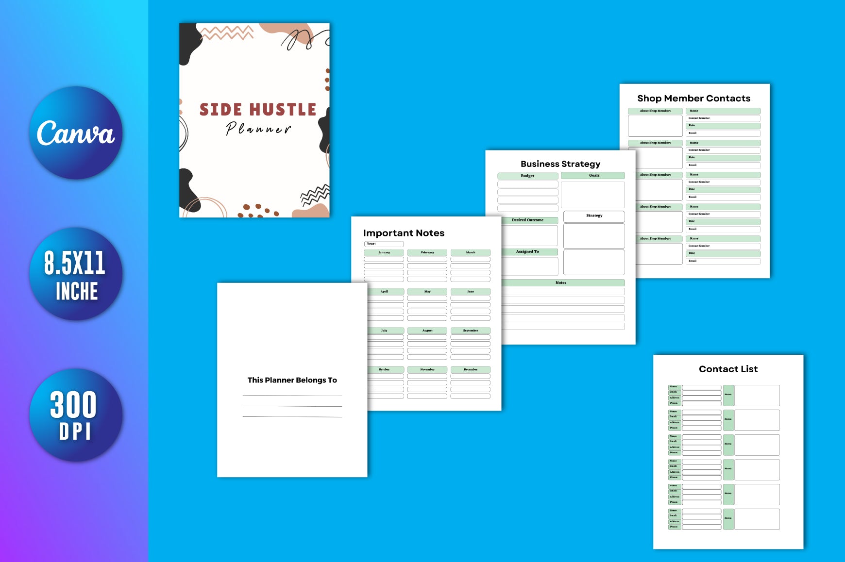 Side Hustle Planner