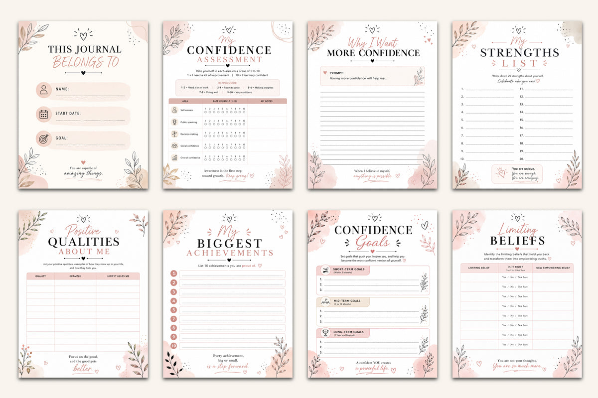 Confidence Building Journal