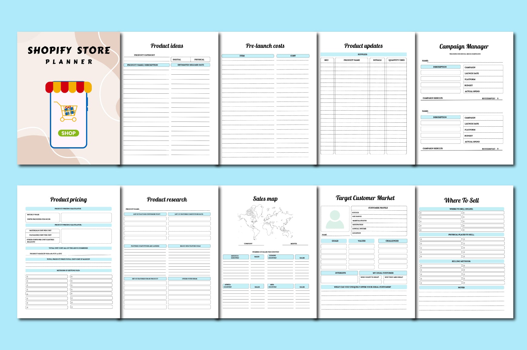 Shopify Store Planner