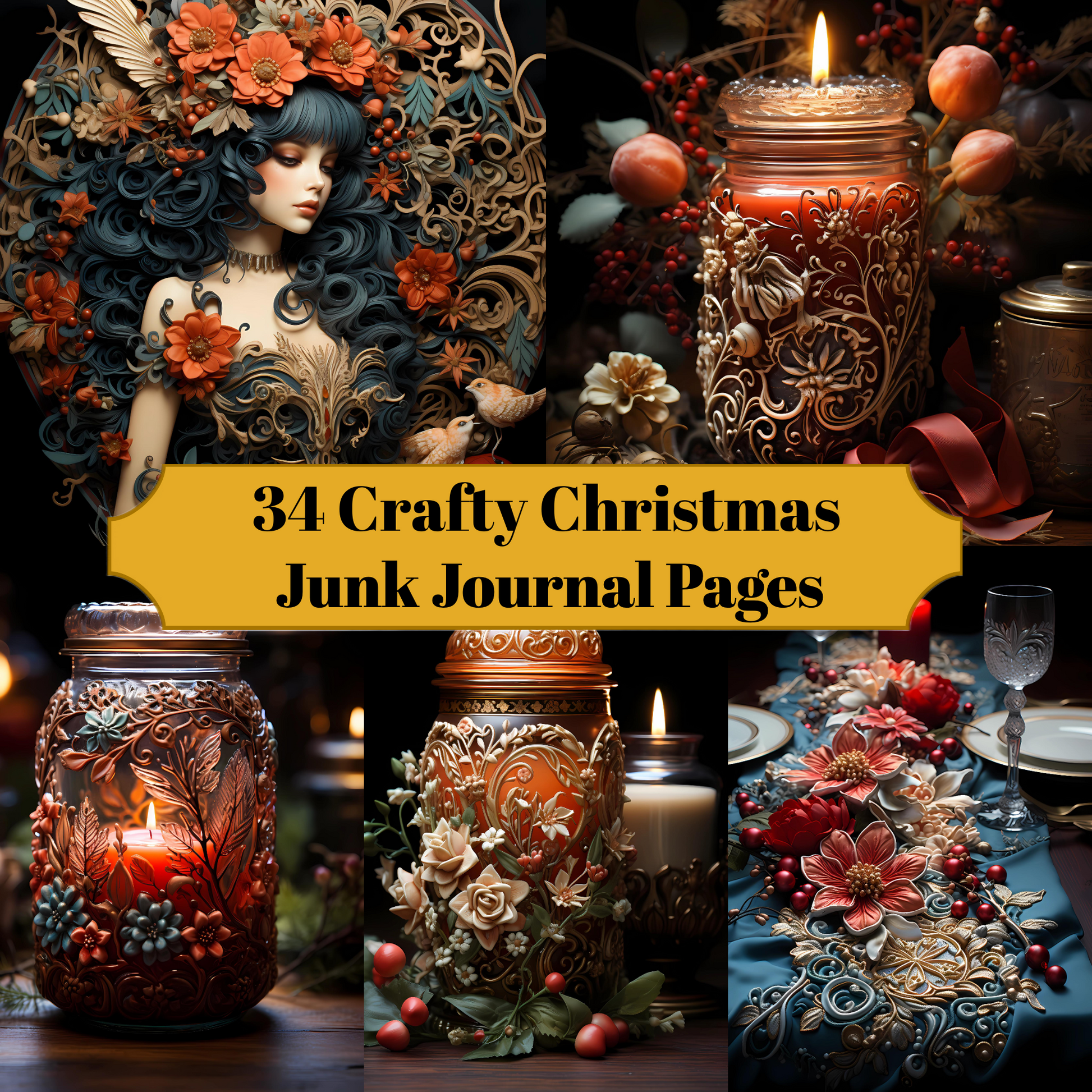 Crafty Christmas Junk Journal Pages - CraftNest