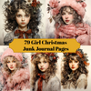 Girl Christmas Junk Journal Pages