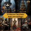 Horror Christmas Junk Journal Pages