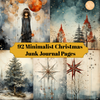 Minimalist Christmas Junk Journal Pages