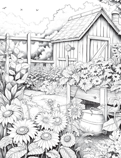Farmers Garden Coloring Book 2 - CraftNest - Digital Crafting and Art