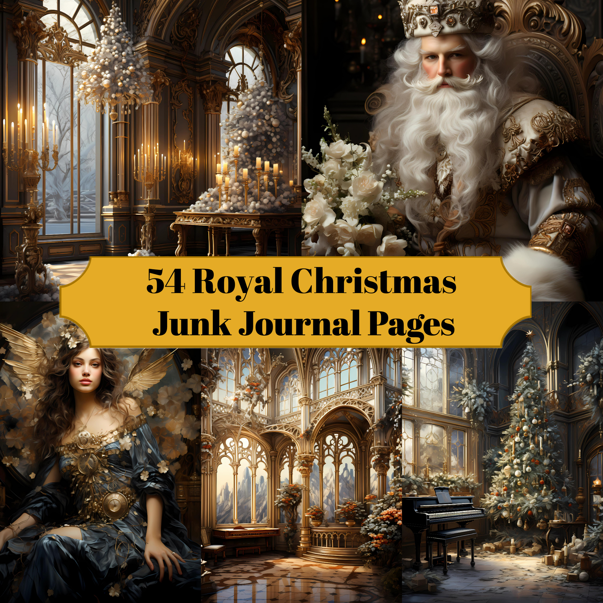 Royal Christmas Junk Journal Pages - CraftNest