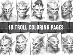 Troll Coloring Book - CraftNest - Digital Crafting and Art