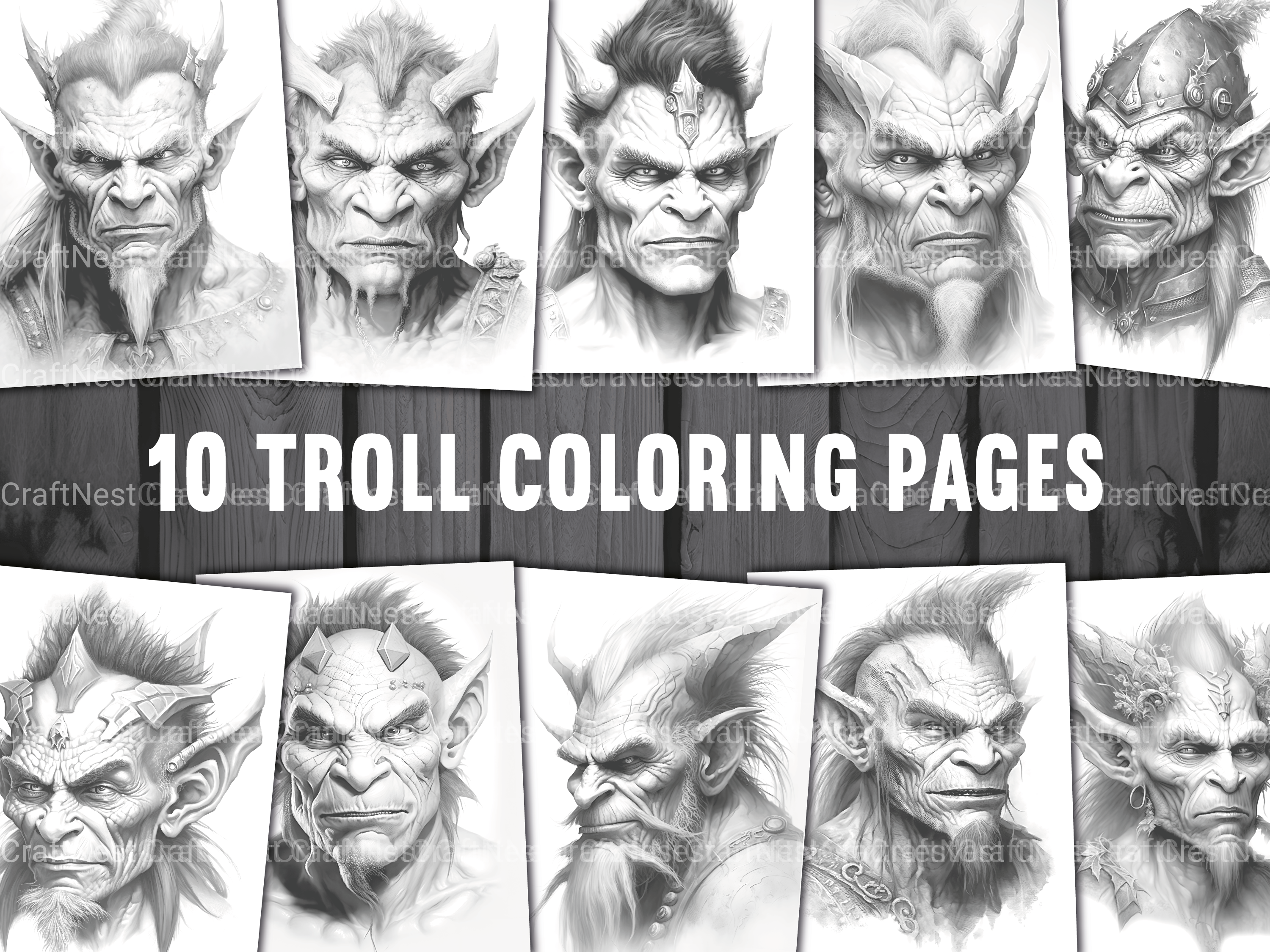 Troll Coloring Book