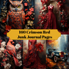 Crimson Red Junk Journalseiten