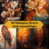 Mahogany Brown Junk Journal Pages