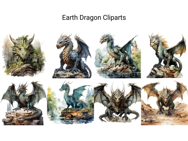 Earth Dragon Clipart - CraftNest