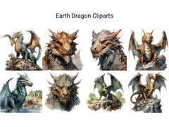 Earth Dragon Clipart - CraftNest