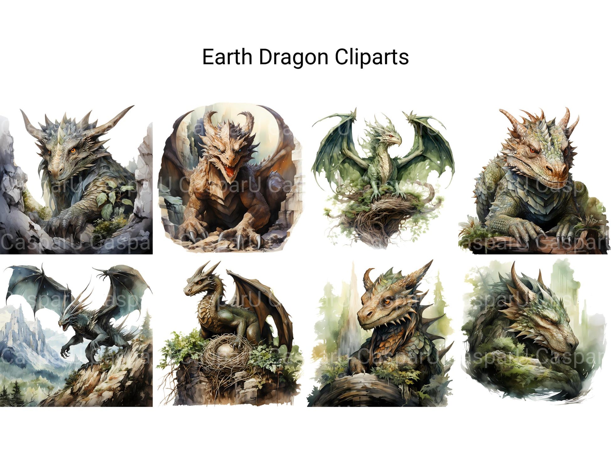 Earth Dragon Clipart - CraftNest