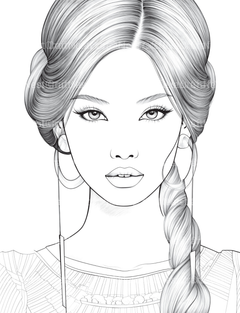 Beautiful Women Coloring Book - CraftNest - Digital Crafting and Art