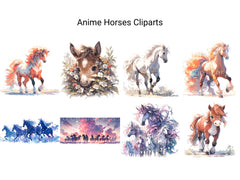 Anime Horses Clipart - CraftNest