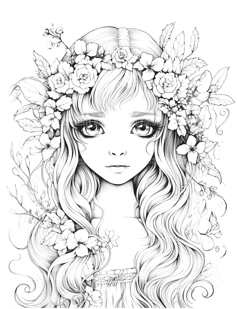 Forest Fairies Coloring Book - CraftNest - Digital Crafting and Art