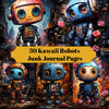 Kawaii Roboter Junk Journalseiten