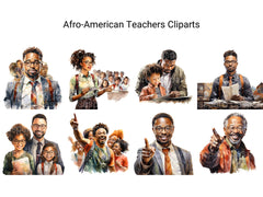 Afro-American Teachers Clipart - CraftNest