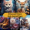 Kawaii Winter Junk Journalseiten