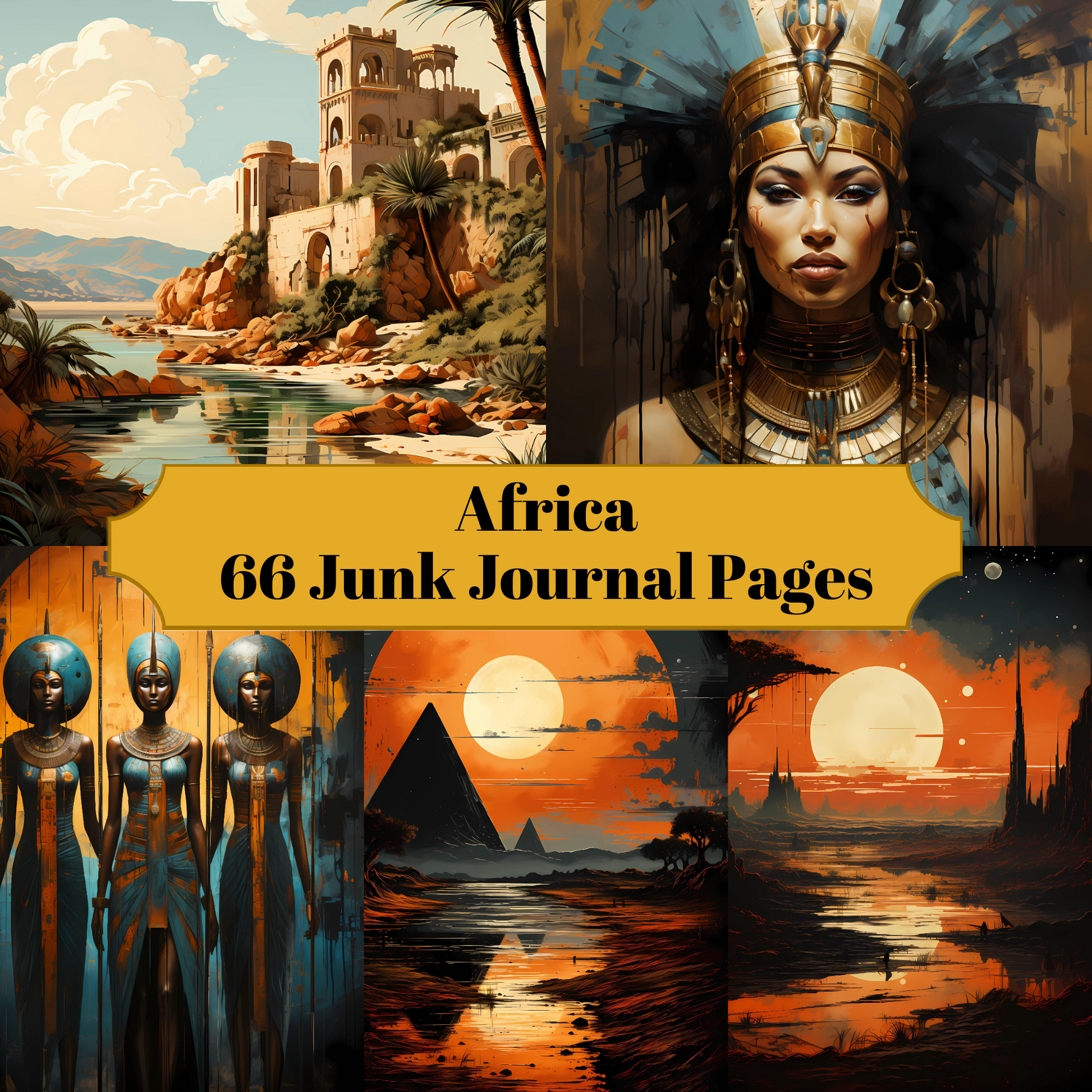 Africa Junk Journal Pages - CraftNest