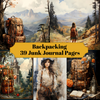 Rucksack -Junk -Journal -Seiten