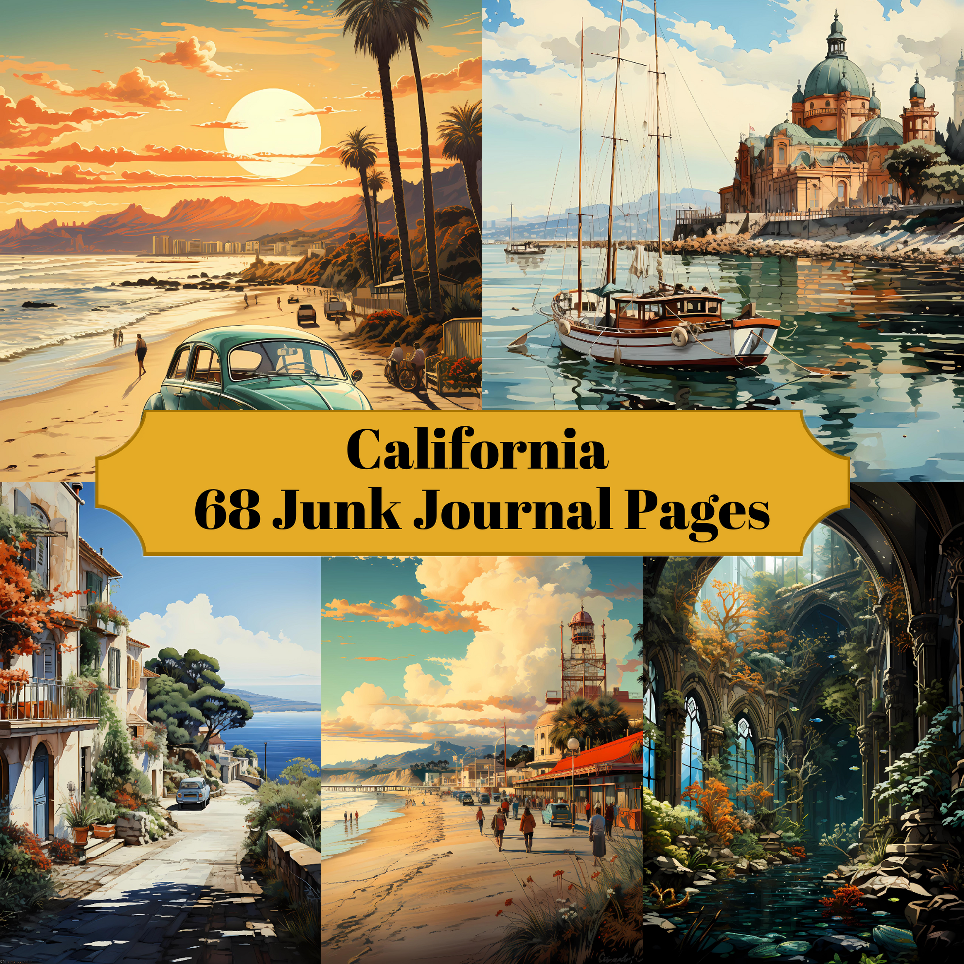 California Junk Journal Pages - CraftNest