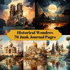 Historische Wunder Junk Journalseiten