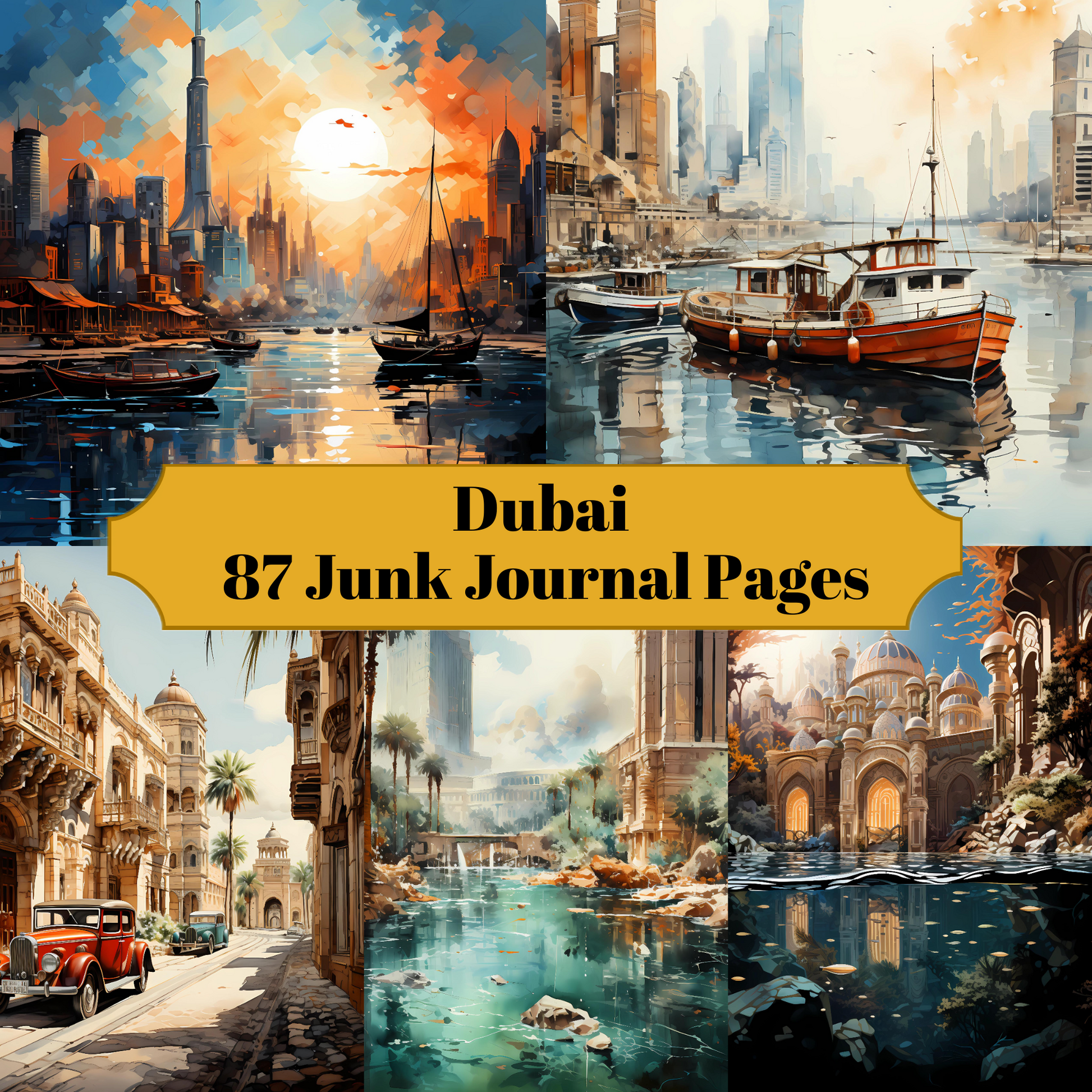 Dubai Junk Journal Pages - CraftNest