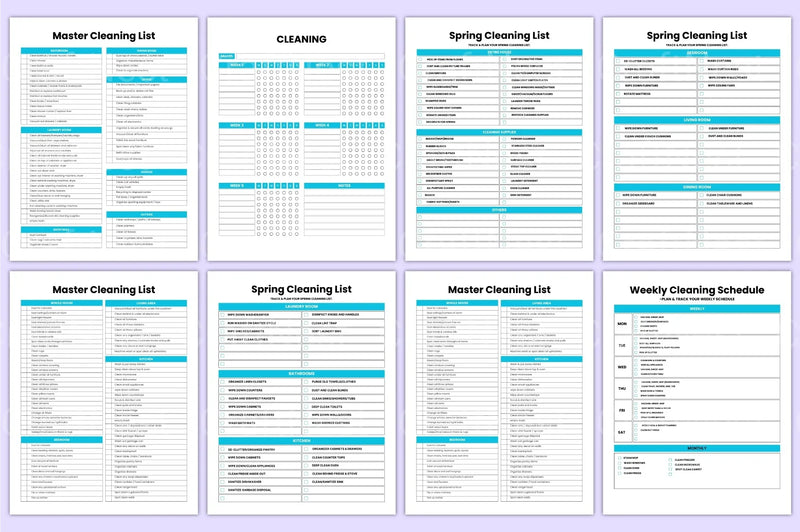 Efficient Cleaning Planner from $100 - CraftNest - Digital Crafting and Art