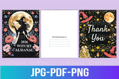 Witchy Almanac: Your Guide to Mystical Insights - CraftNest - Digital Crafting and Art