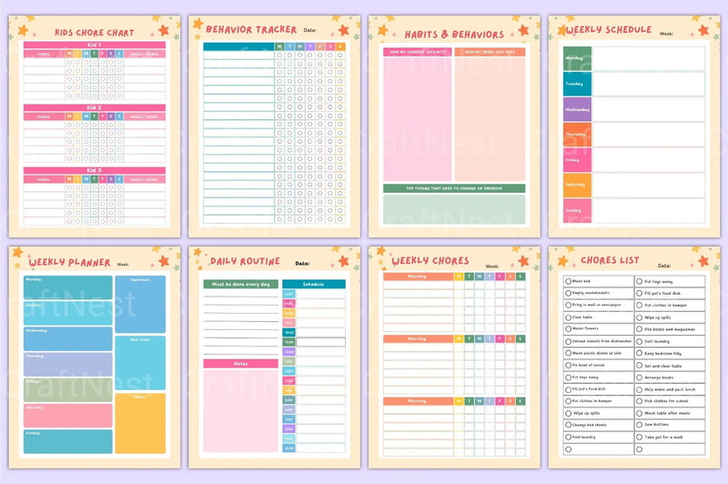 Chore Chart for Kids: New and Effective - CraftNest - Digital Crafting and Art